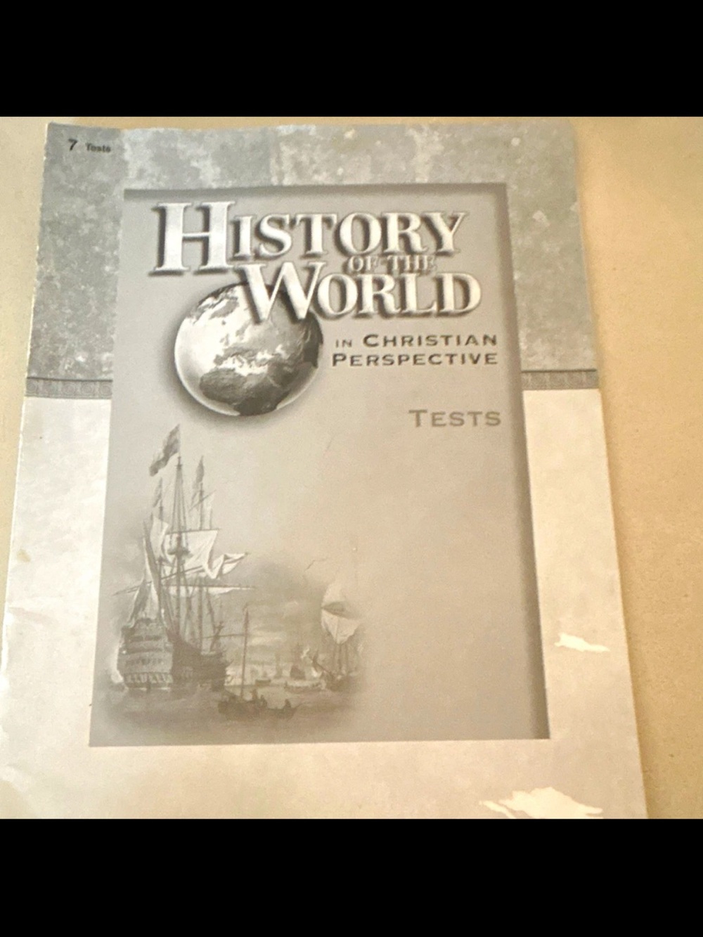 History of the World Tests Workbook - Gray Cover